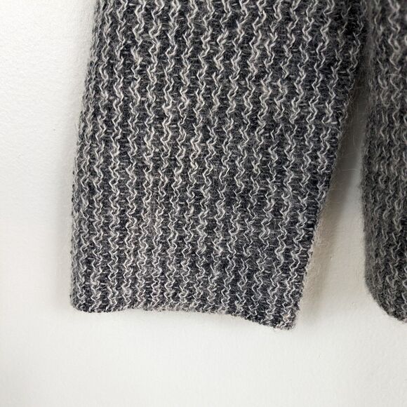 Pullover Sweater Mohair Chunky Minimalist Contemporary Neutral Capsule Gray L - Picture 6 of 8